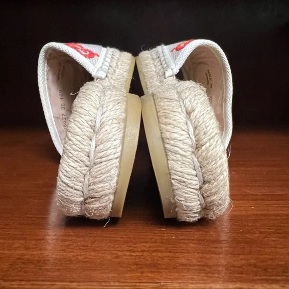 Gucci multi color espadrille slide sandals 36 - Picture 9 of 9
